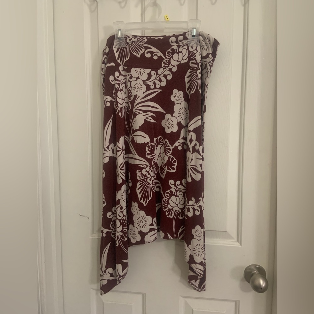 Hawaiian print skirt